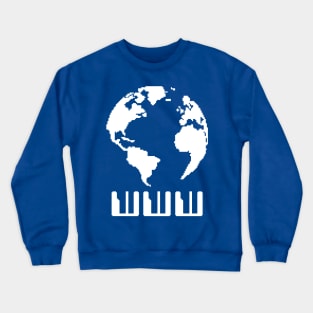 WWW design (pixel art) Crewneck Sweatshirt